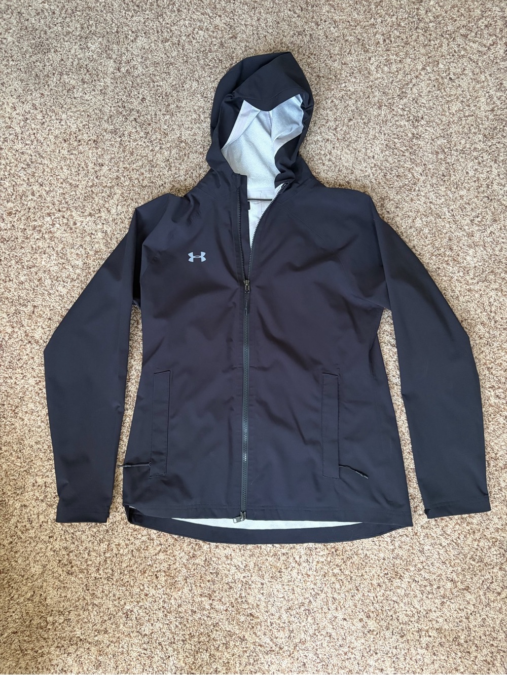 Under Armour Black Hooded Softshell Utility Jacket